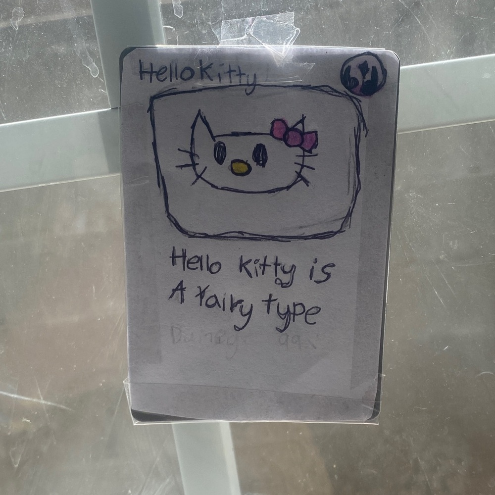 Hello Kitty Drawing with Pink Bow